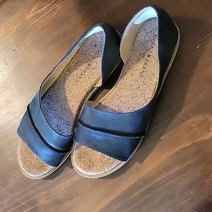 Black Lucky Brand Slide Sandals